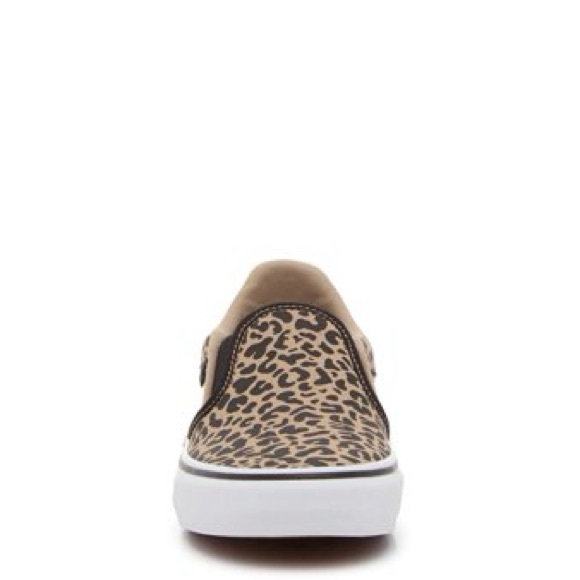 Vans Asher Deluxe slip-on sneaker -leopard print Ortholite insole - Sz. 10 - Picture 2 of 6